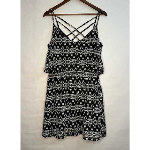 Speechless Strappy Sundress with Tribal Boho Graphic Print - Picture 1 of 10